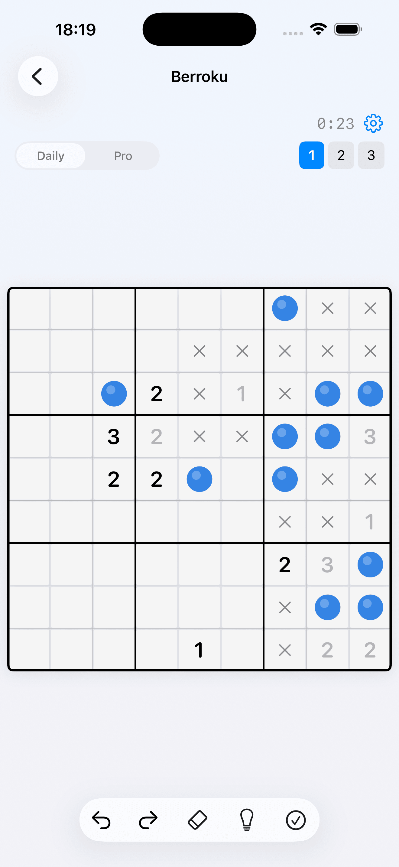 Berroku gameplay with berry tiles