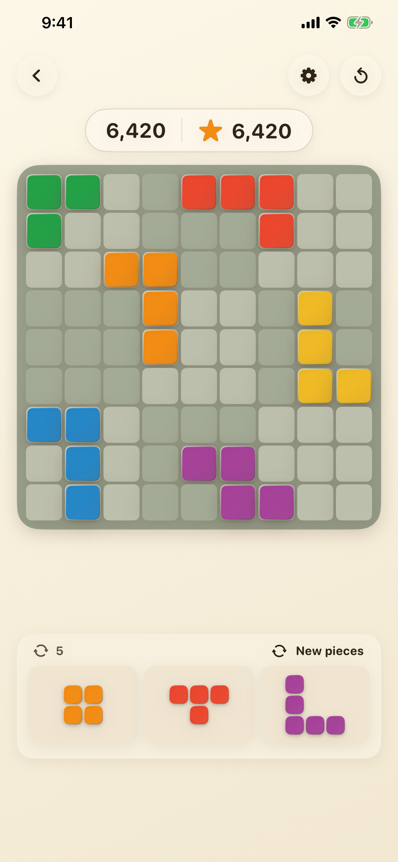 Shapoku gameplay with colourful shapes